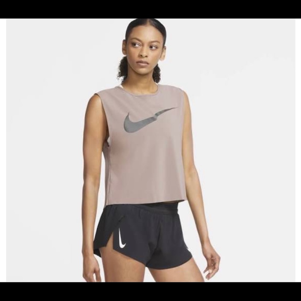 Nike Running Division Pleated Tank Top xs